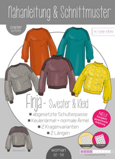 Sweater Finja Damen 32 - 58 Ki - ba - doo Papierschnittmuster - Stoffmeisterei